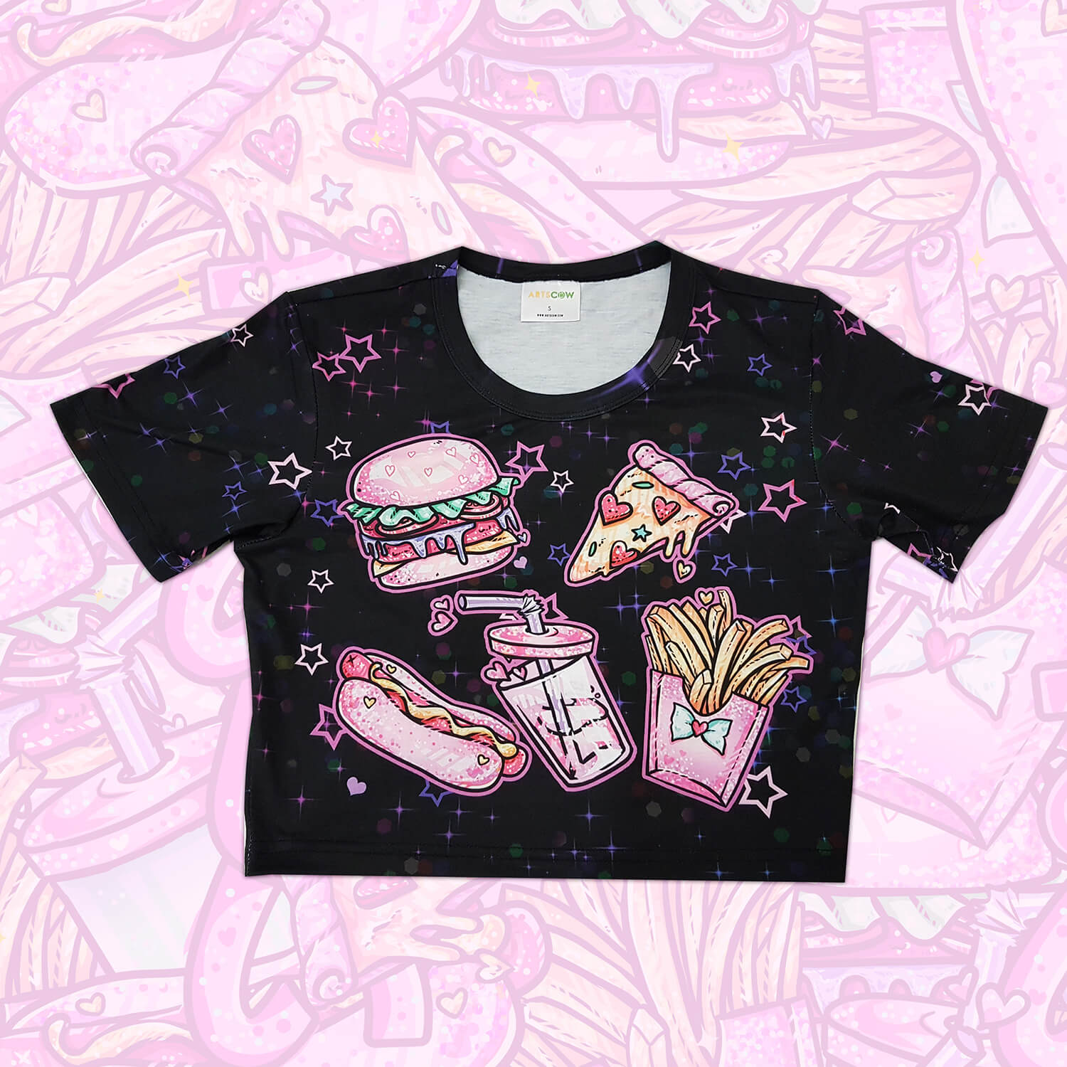 Magical BurGirl Arsenal Cotton Crop – Black