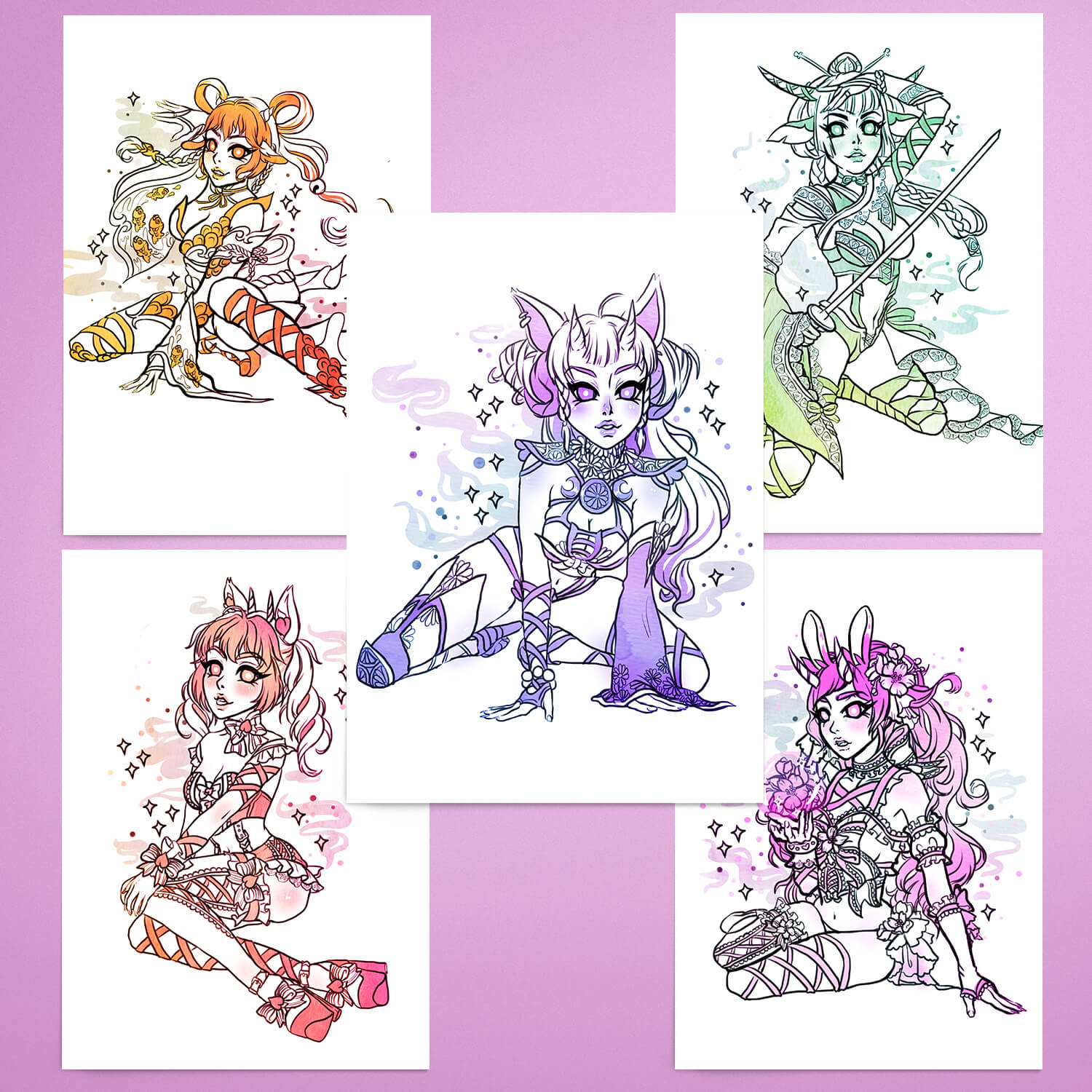 Dessert Girls 5x Prints Bundle