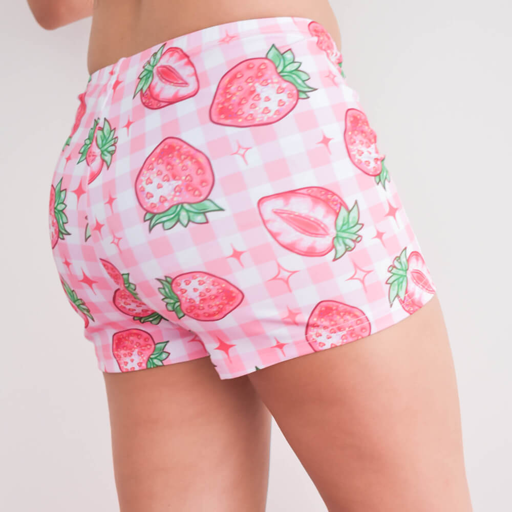 Strawberry Booty Shorts - Pink 🍓