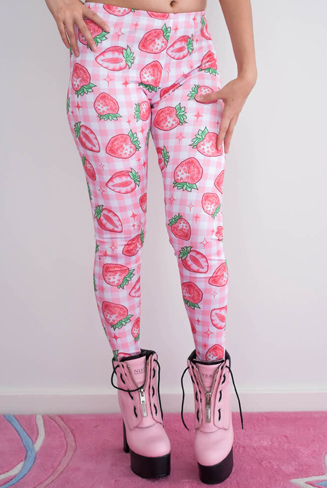 Strawberry Leggings - Pink 🍓
