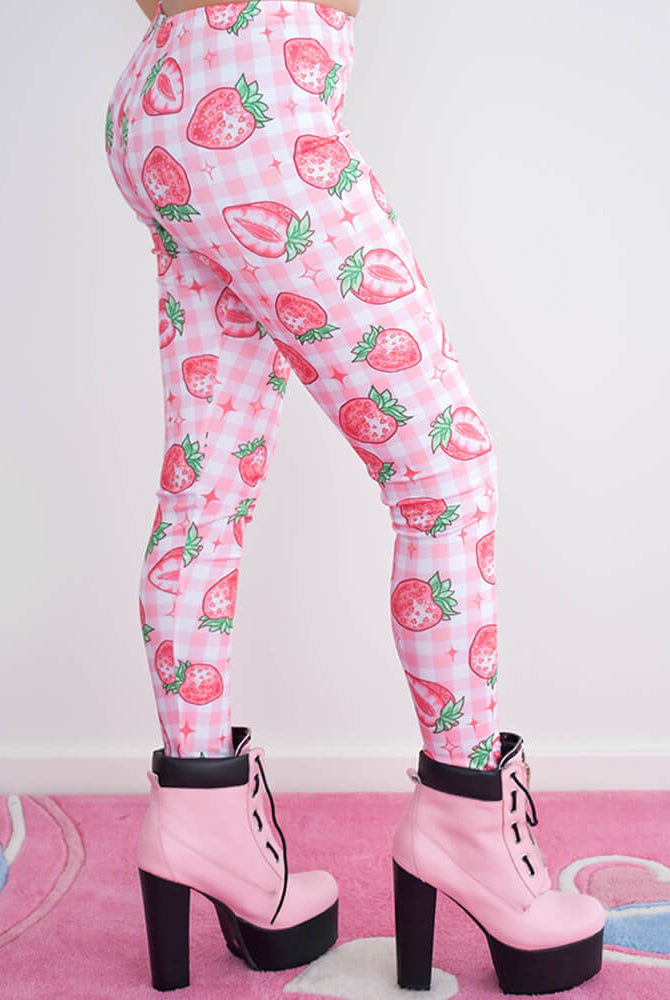 Strawberry Leggings - Pink 🍓