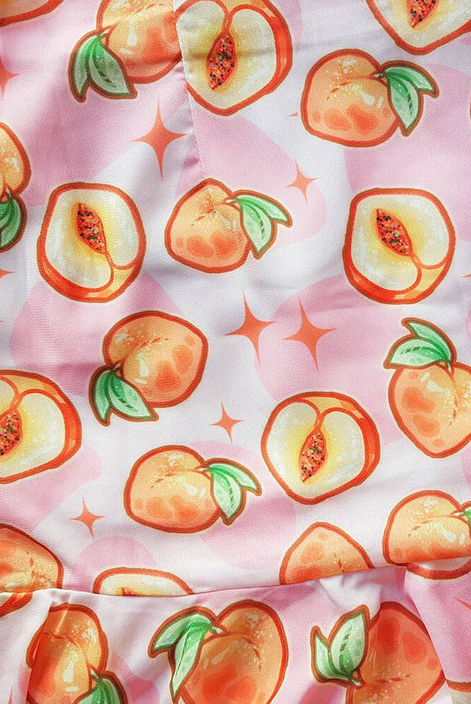 Peachy Keen! Chiffon Mini Skirt 🍑