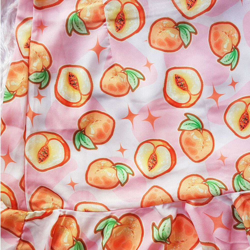 Peachy Keen! Chiffon Mini Skirt ๐