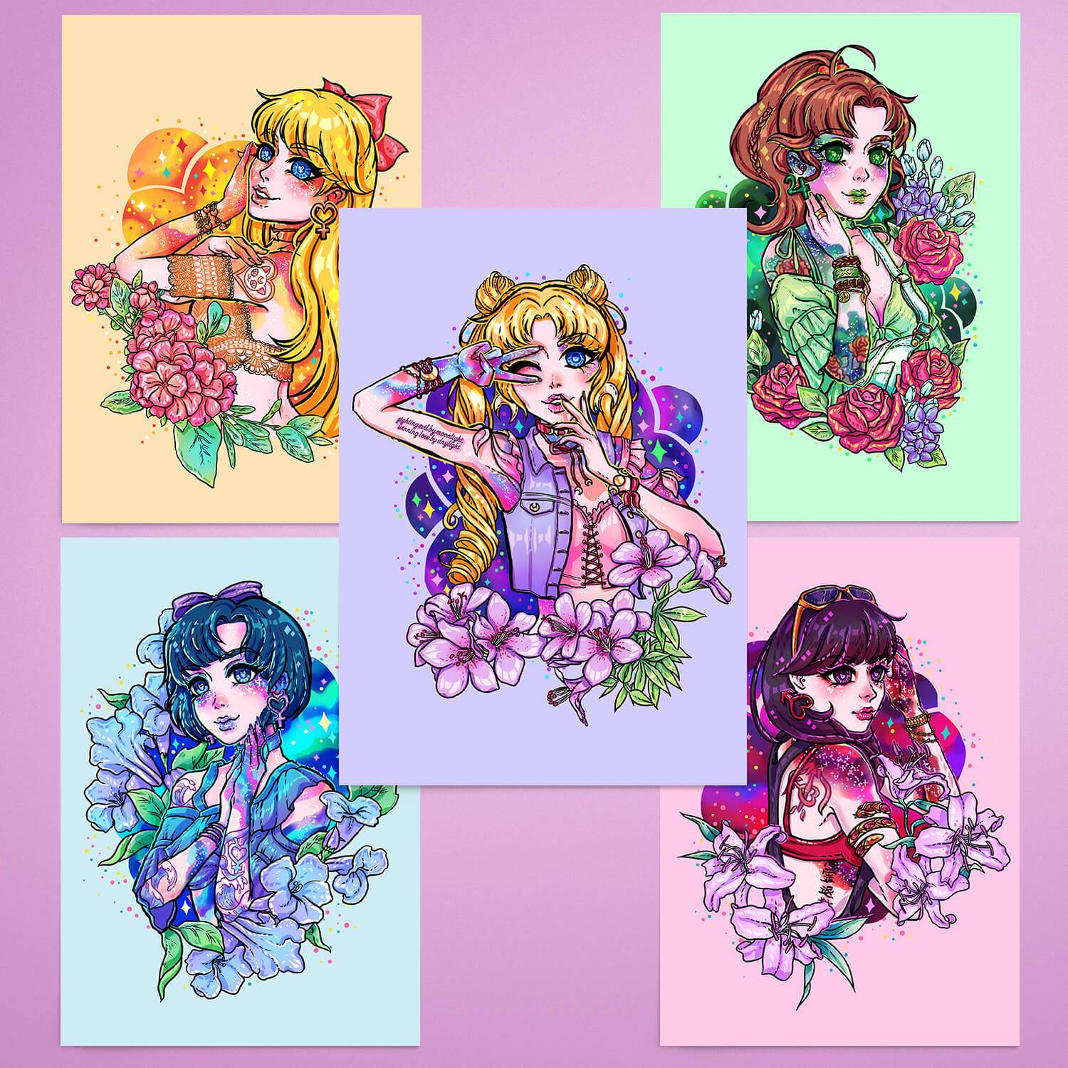 Sailor Scouts 5x Prints Bundle