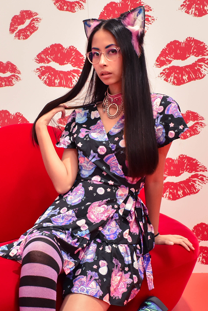 Aesthetic Ramen Wrap Dress 🍜