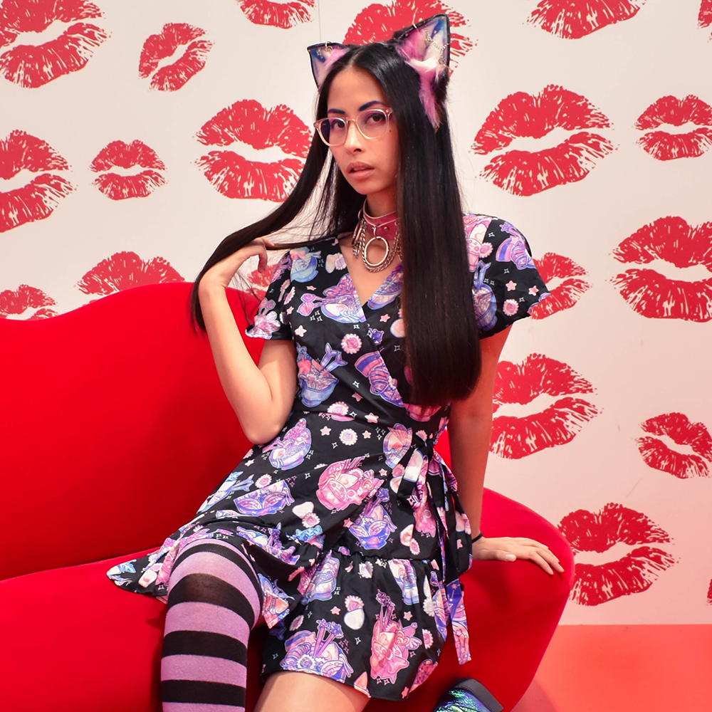 Aesthetic Ramen Wrap Dress ๐