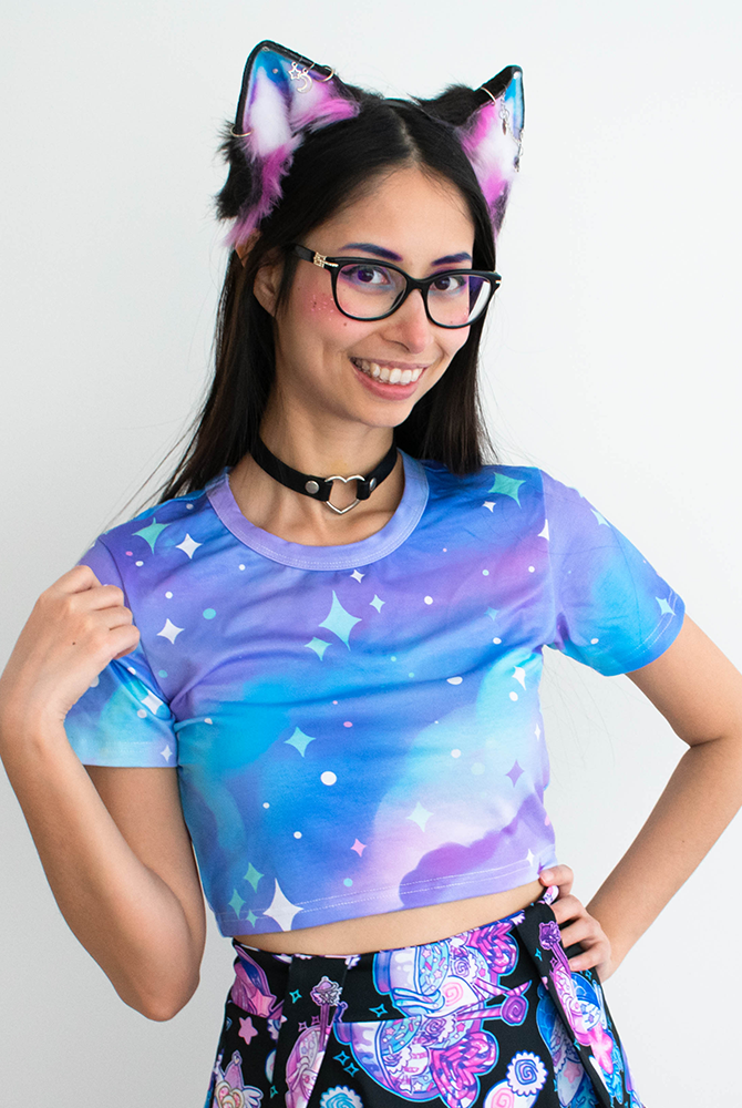 Vaporwave Galaxy Crop