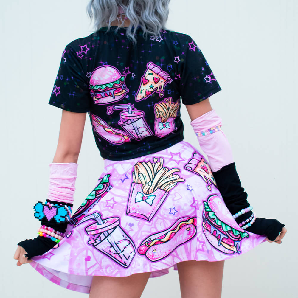 Magical BurGirl Arsenal Cotton Crop – Black