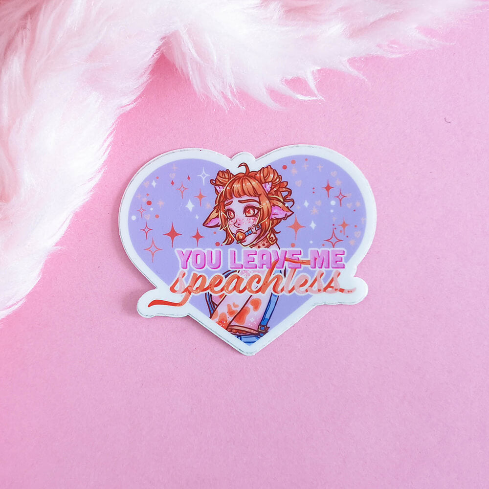 You leave me Speachless Sticker