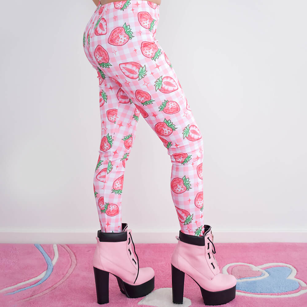 Strawberry Leggings - Pink 🍓
