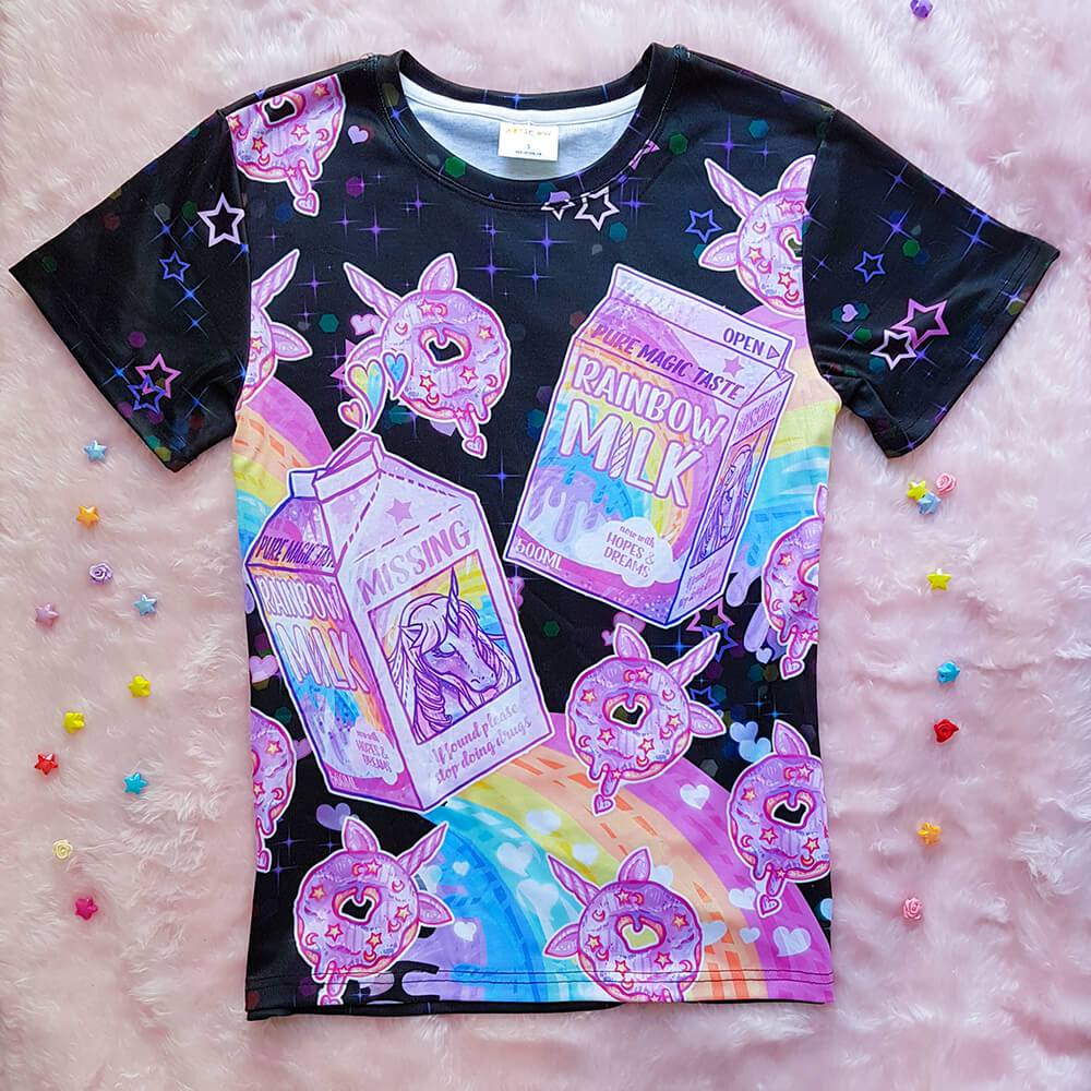 Unicorn Milk T-Shirt – Black