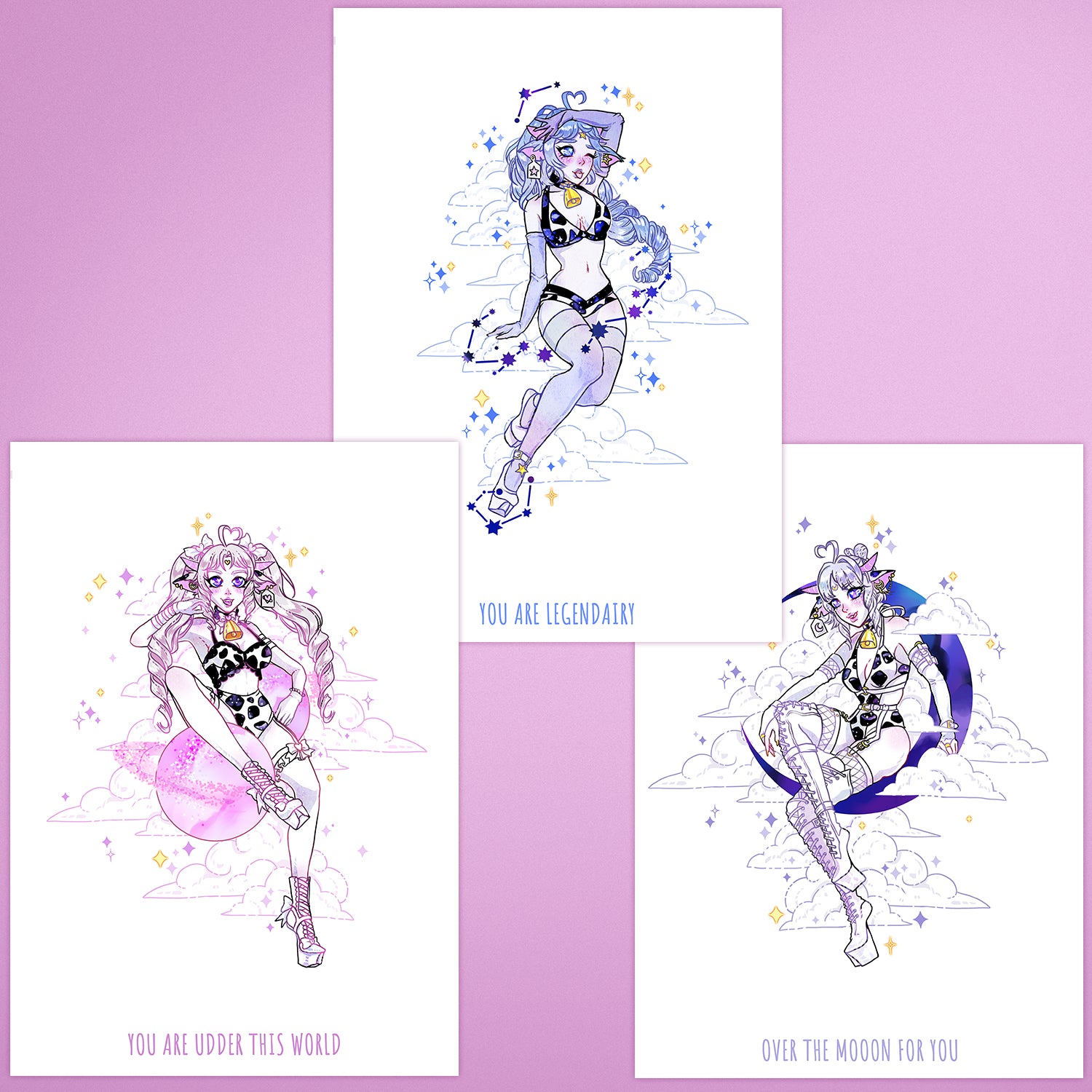 Magical Space Cow Girls - Prints Bundle