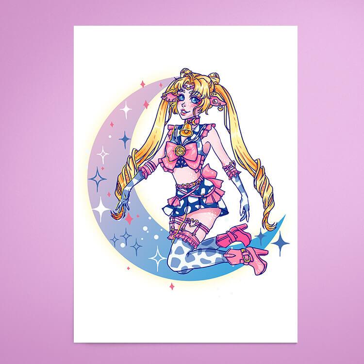 Sailor Mooo-n - Print