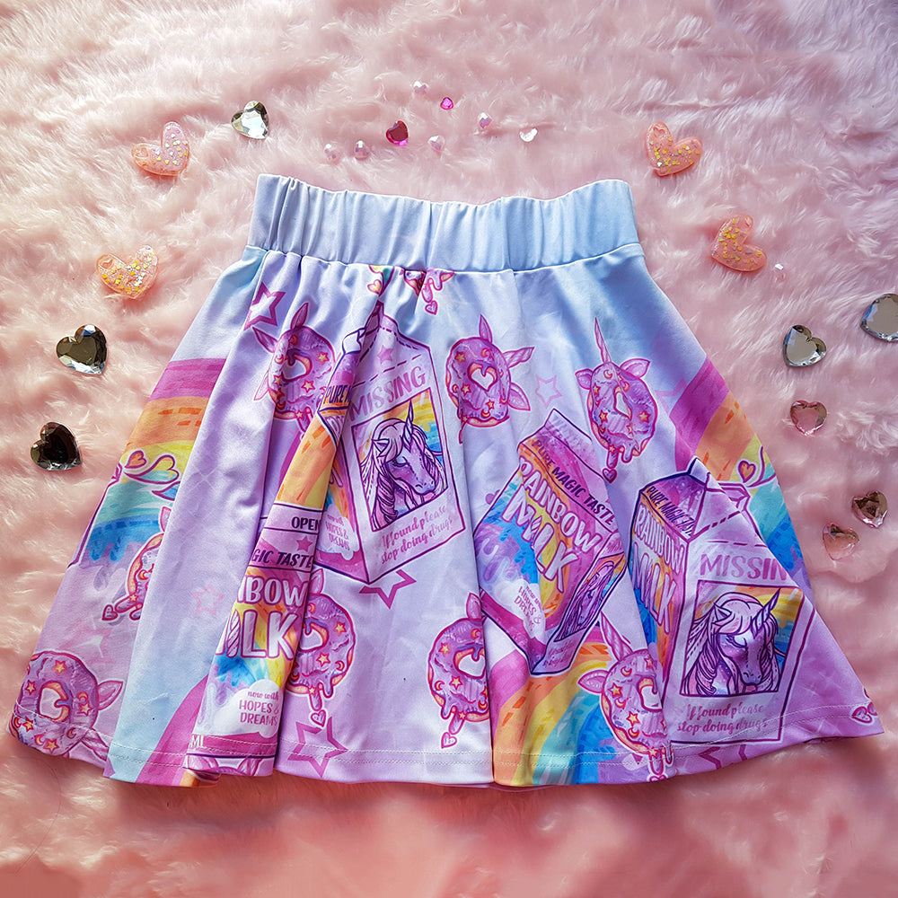 Rainbow Milk Skirt - Pink