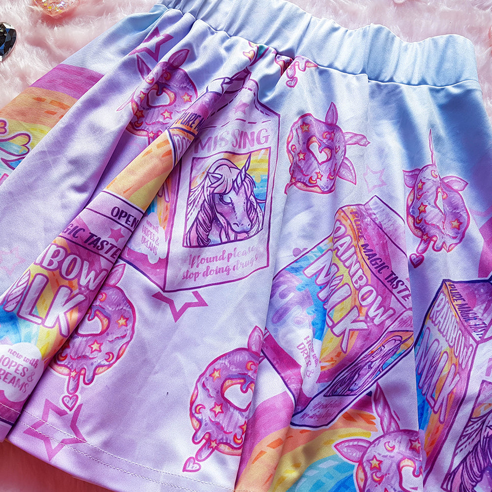 Rainbow Milk Skirt - Pink