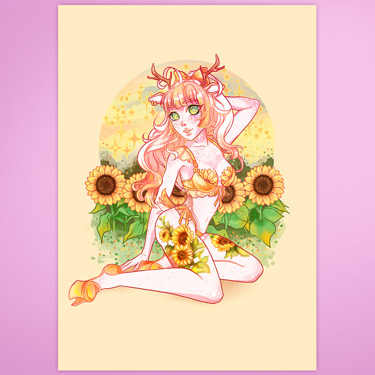 I'm Fawn'd of You 🌻🦌 Print